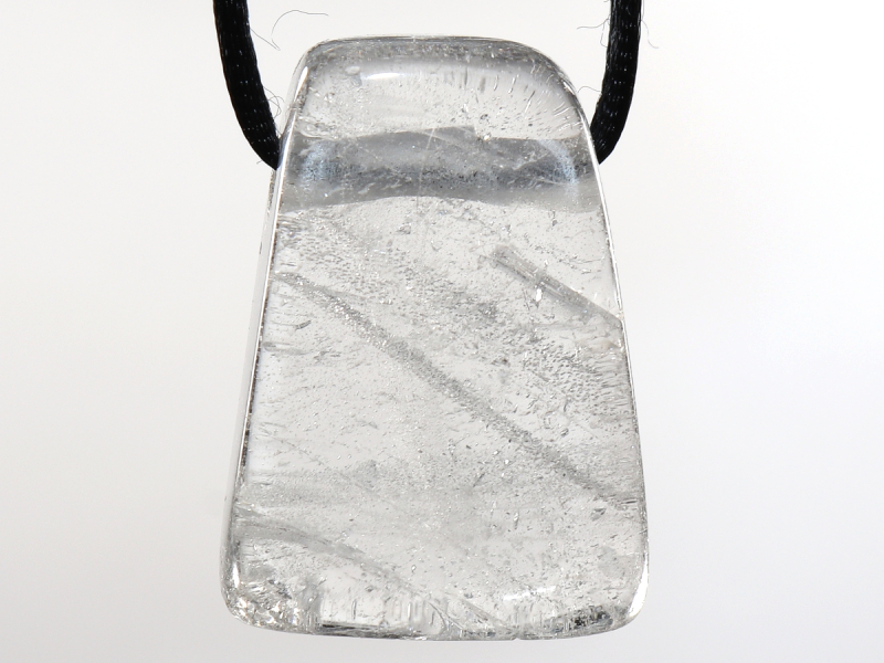 phantom quartz with cord or silver 925