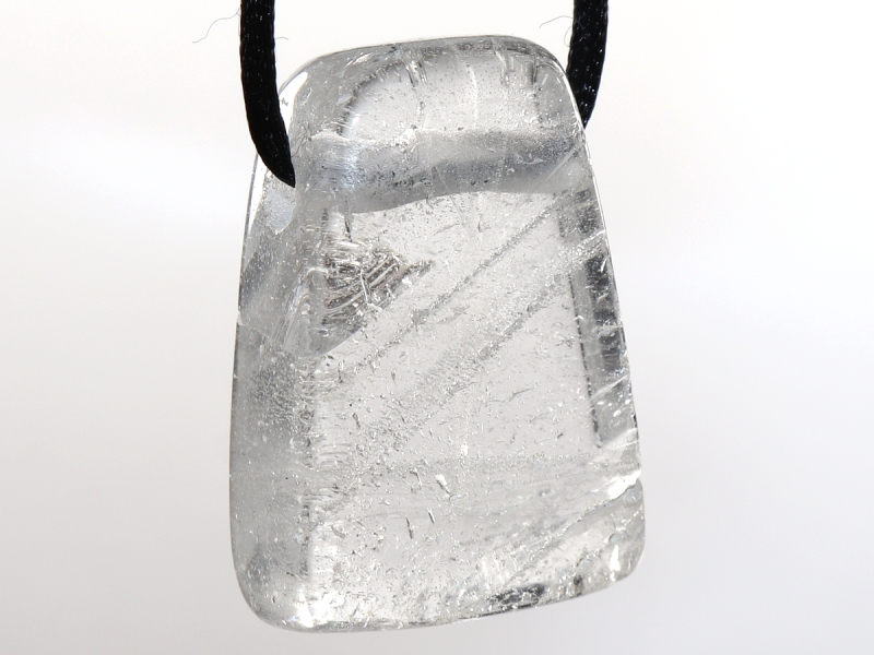 phantom quartz with cord or silver 925