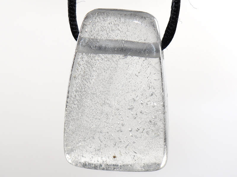 phantom quartz with cord or silver 925