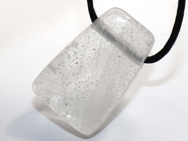 phantom quartz with cord or silver 925