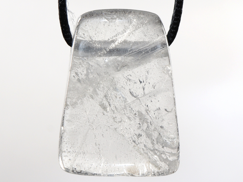 phantom quartz with cord or silver 925