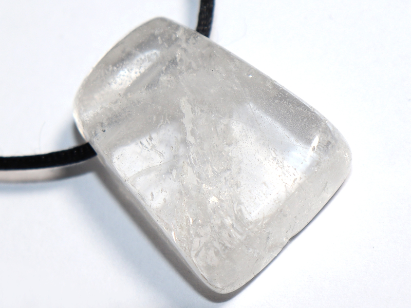 phantom quartz with cord or silver 925