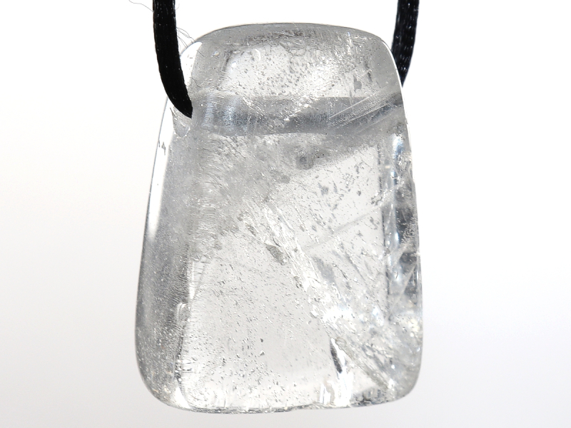 phantom quartz with cord or silver 925