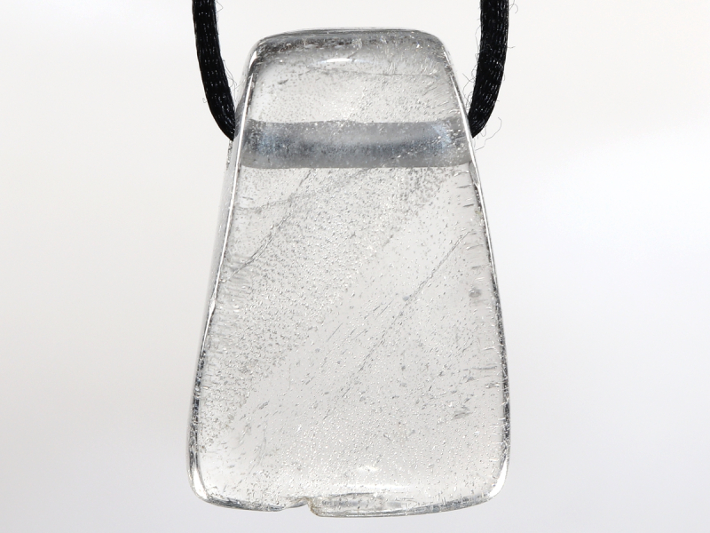 phantom quartz with cord or silver 925