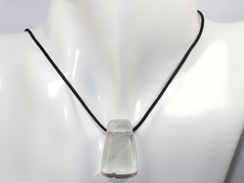phantom quartz with cord or silver 925