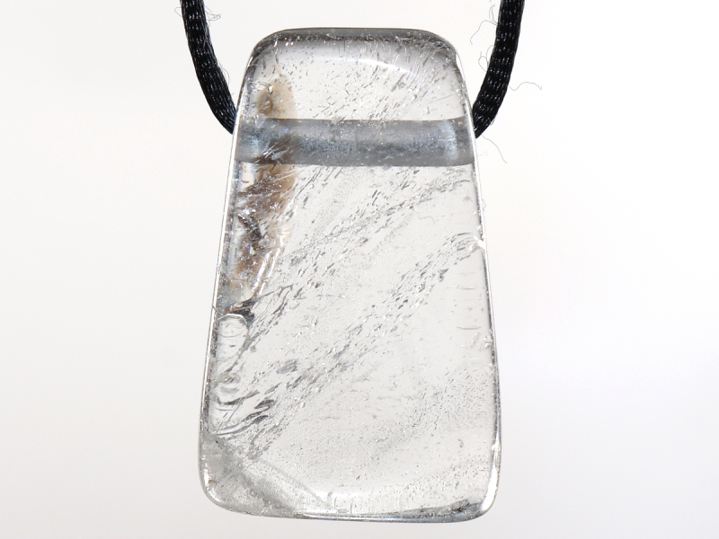 phantom quartz with cord or silver 925