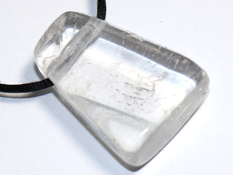 phantom quartz with cord or silver 925