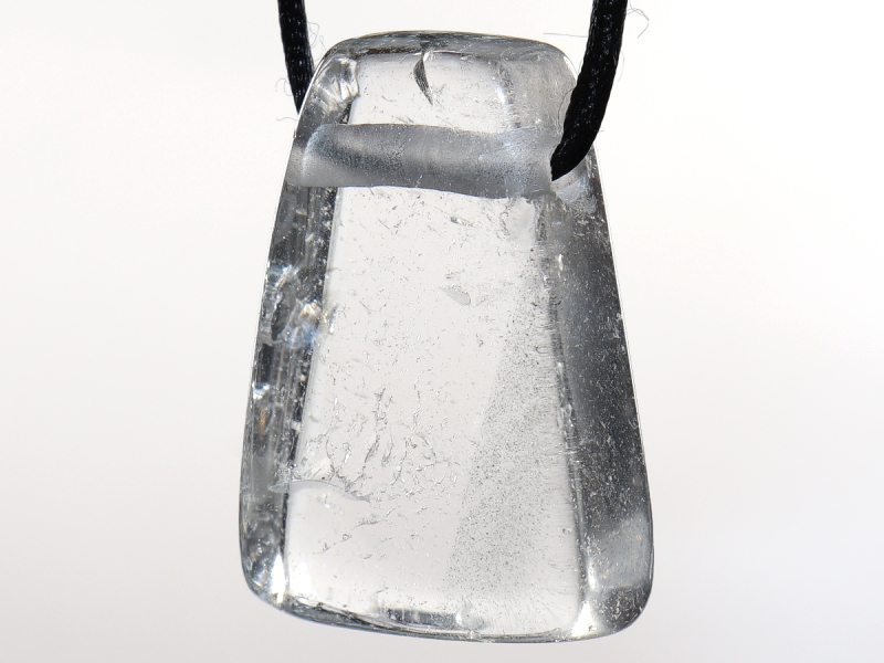 phantom quartz with cord or silver 925