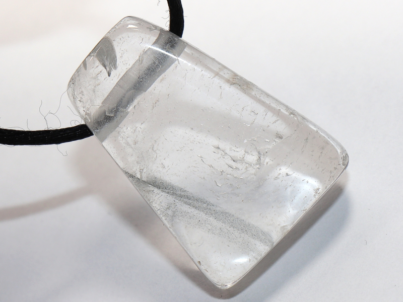 phantom quartz with cord or silver 925