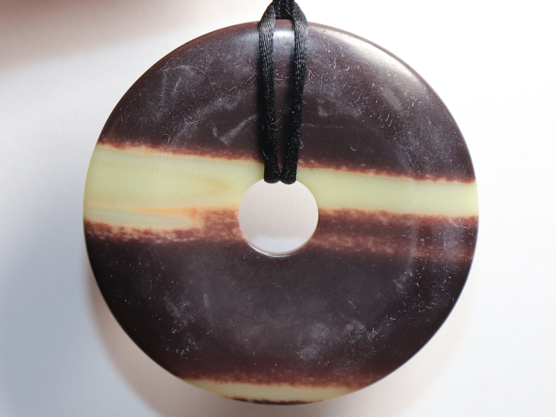 black banded jasper with cord