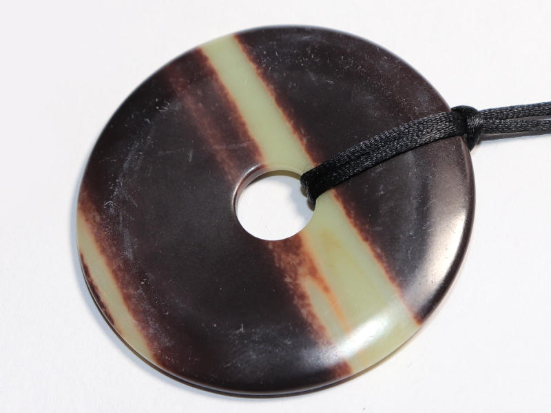 black banded jasper with cord