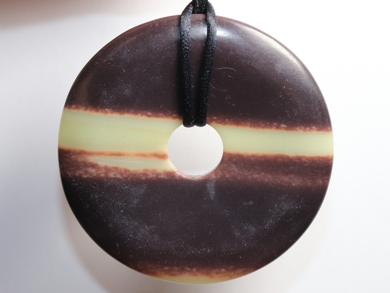 black banded jasper with cord