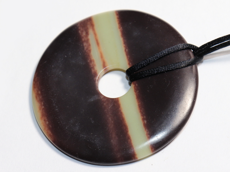 black banded jasper with cord