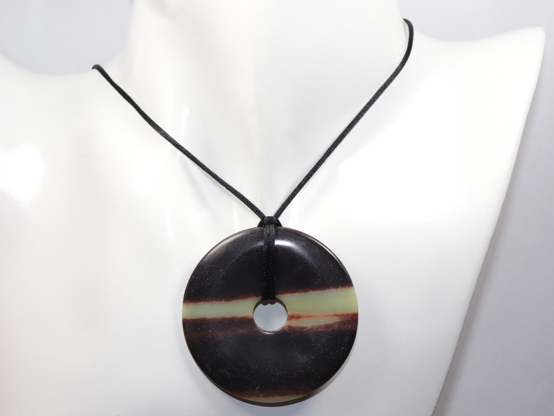 black banded jasper with cord