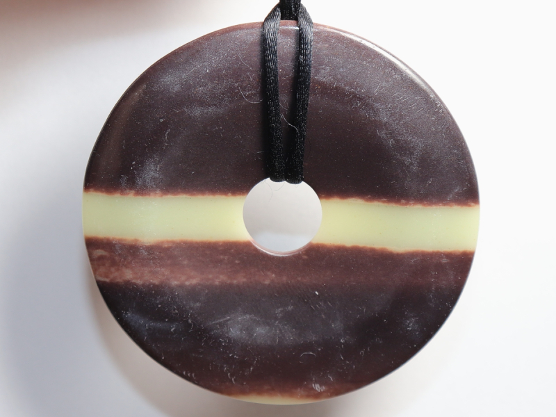 black banded jasper with cord
