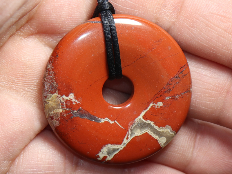 red jasper with cord
