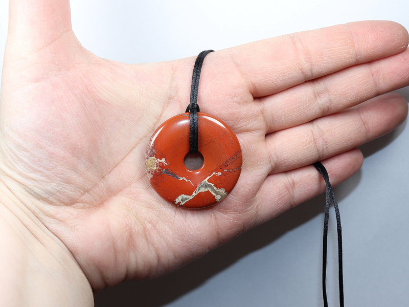 red jasper with cord