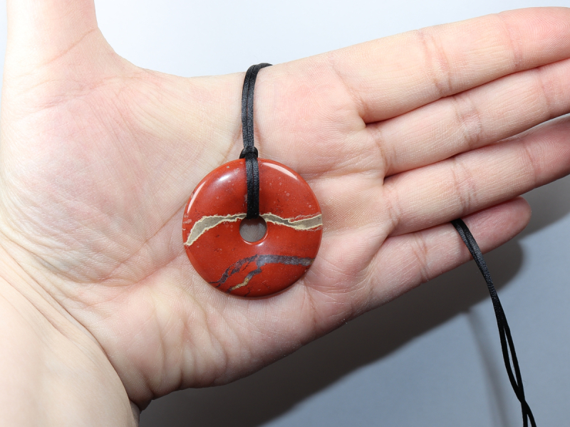 red jasper with cord