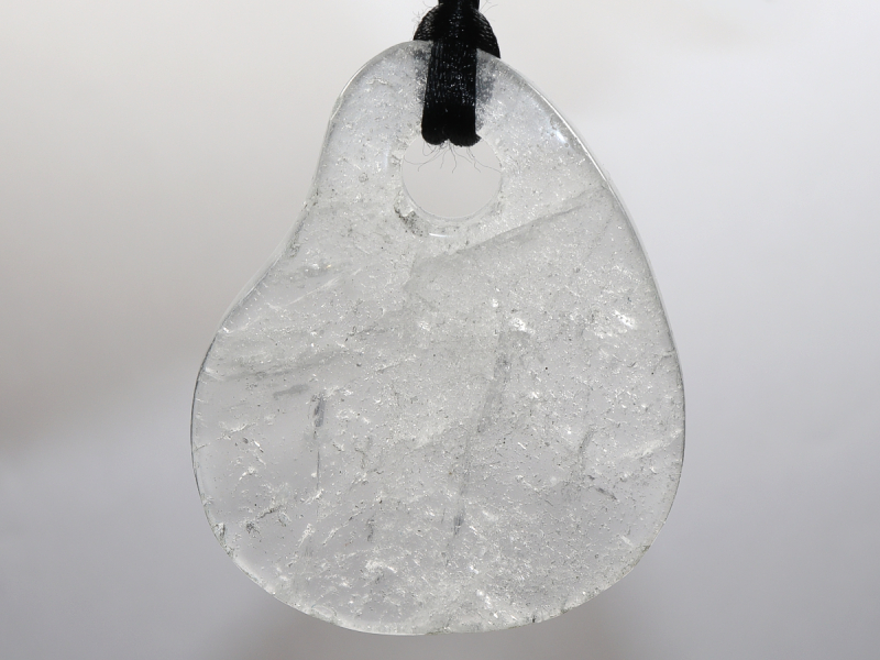 rock crystal with nylon cord