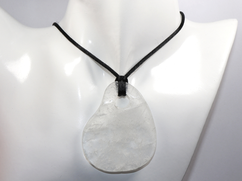 rock crystal with nylon cord