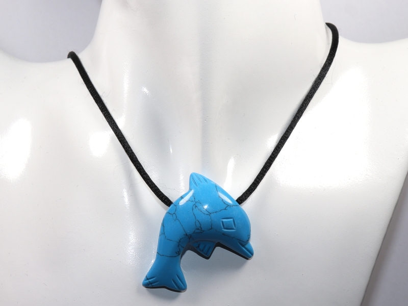 turquoise (rec.) with cord or silver 925