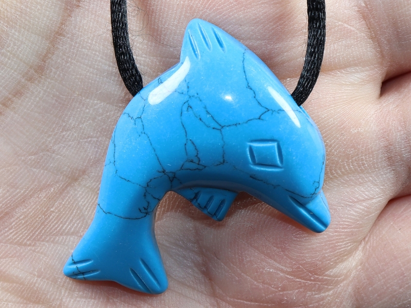 turquoise (rec.) with cord or silver 925