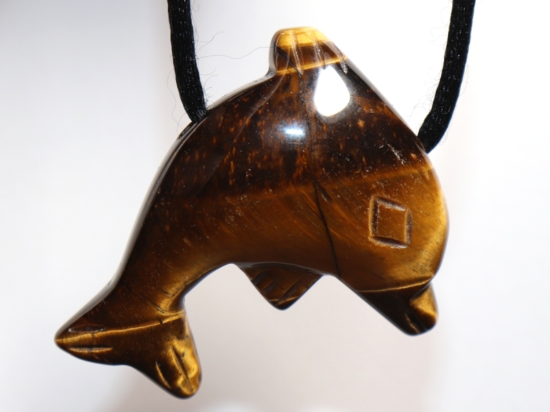 tiger's eye with cord or silver 925