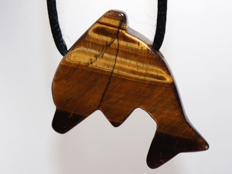 tiger's eye with cord or silver 925