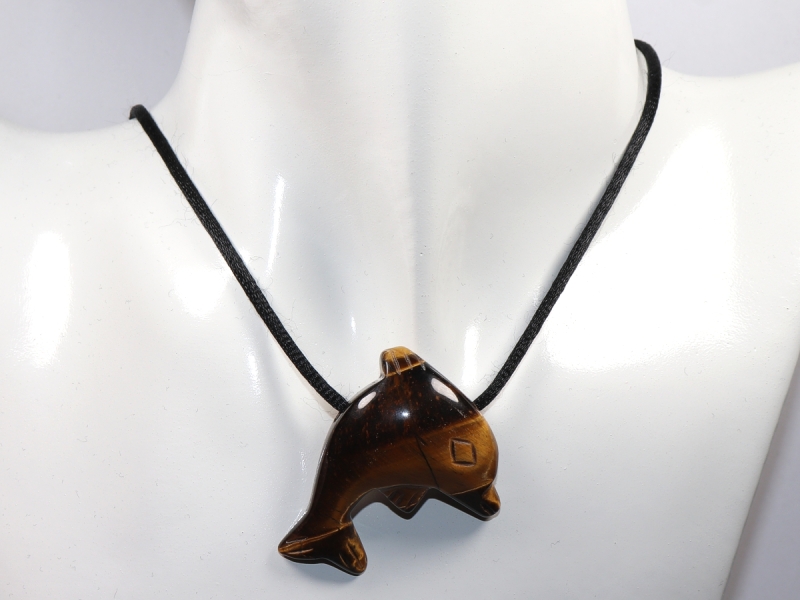 tiger's eye with cord or silver 925