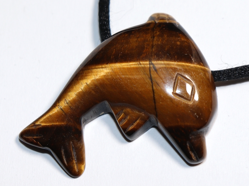 tiger's eye with cord or silver 925
