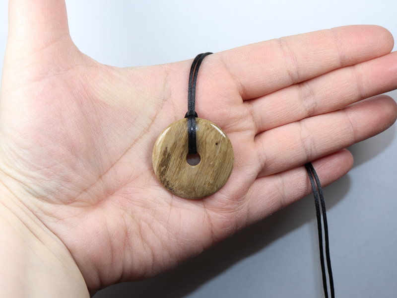 versteinertes Holz mit Band