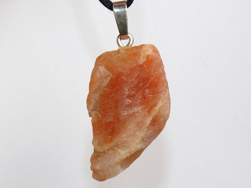 sunstone with cord or silver 925
