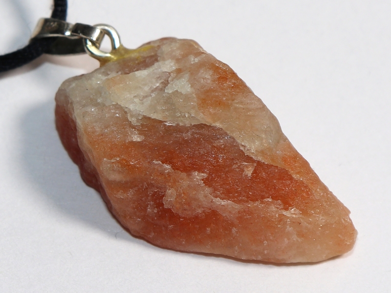 sunstone with cord or silver 925