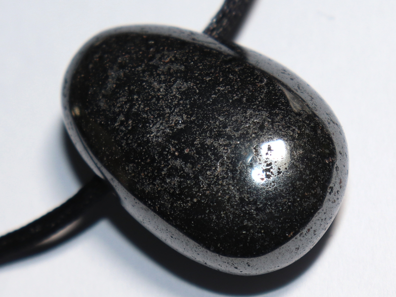 hematite with cord or silver 925