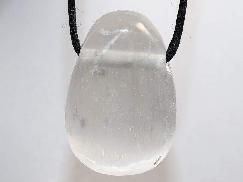 Selenit mit Band oder Silber 925