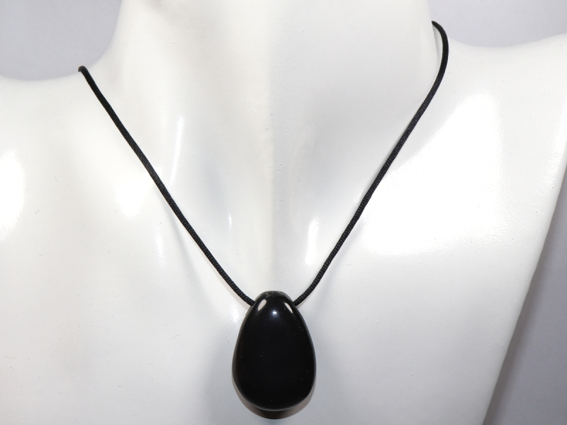 rainbow obsidian with cord or silver 925