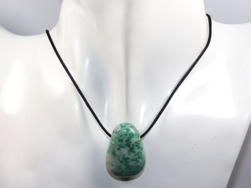 jade with cord or silver 925