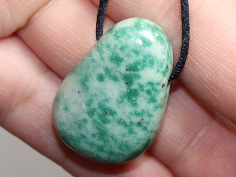 jade with cord or silver 925