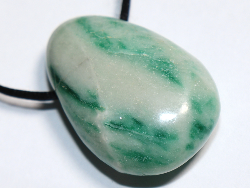 jade with cord or silver 925