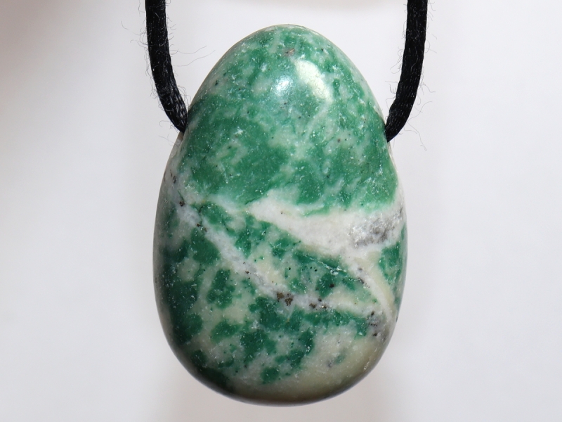 jade with cord or silver 925