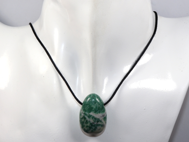 jade with cord or silver 925