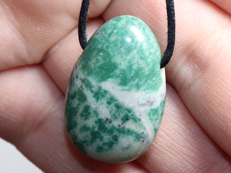 jade with cord or silver 925