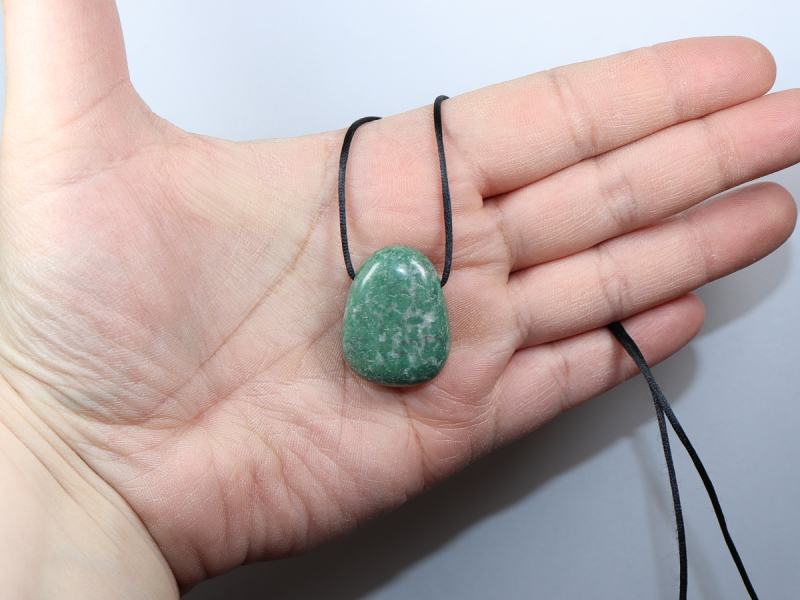 jade with cord or silver 925