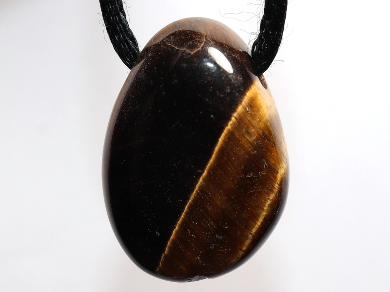 tiger's eye with cord or silver 925