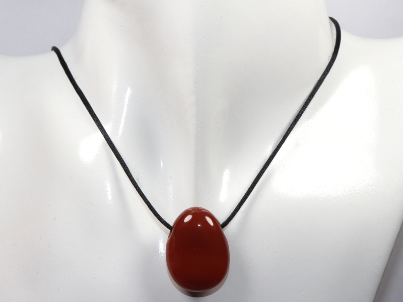 carnelian with cord or silver 925