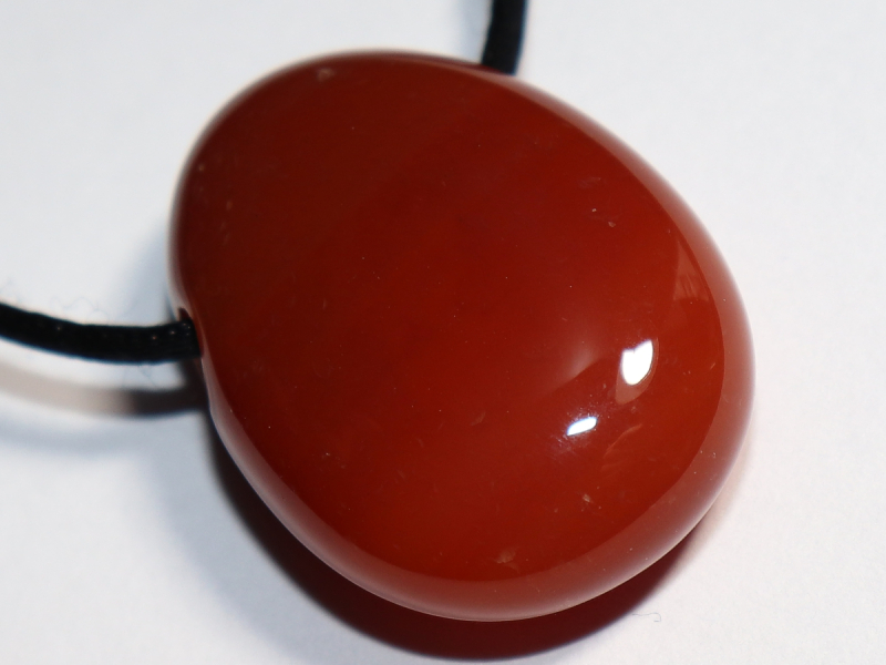 carnelian with cord or silver 925