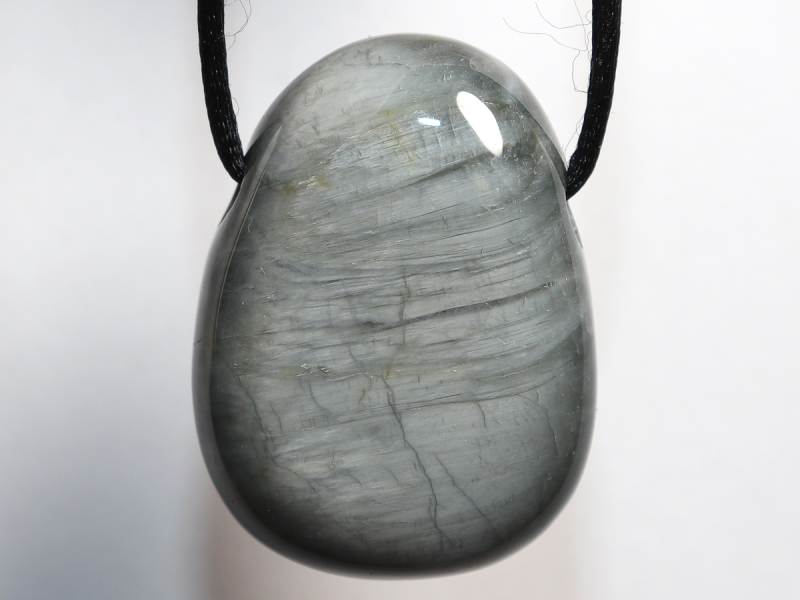 cat's eye quartz with cord or silver 925