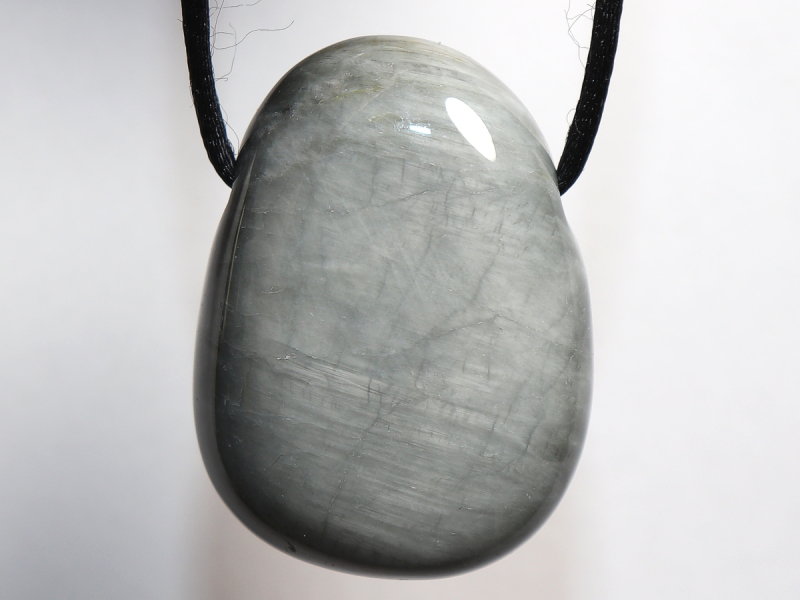cat's eye quartz with cord or silver 925