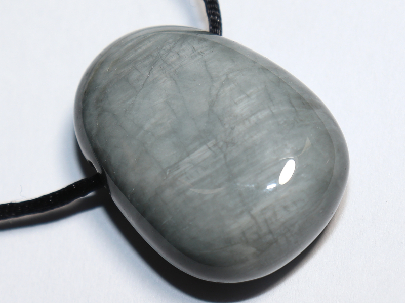 cat's eye quartz with cord or silver 925