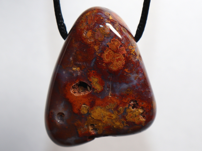 Jaspis-Chalcedon mit Band oder Silber 925